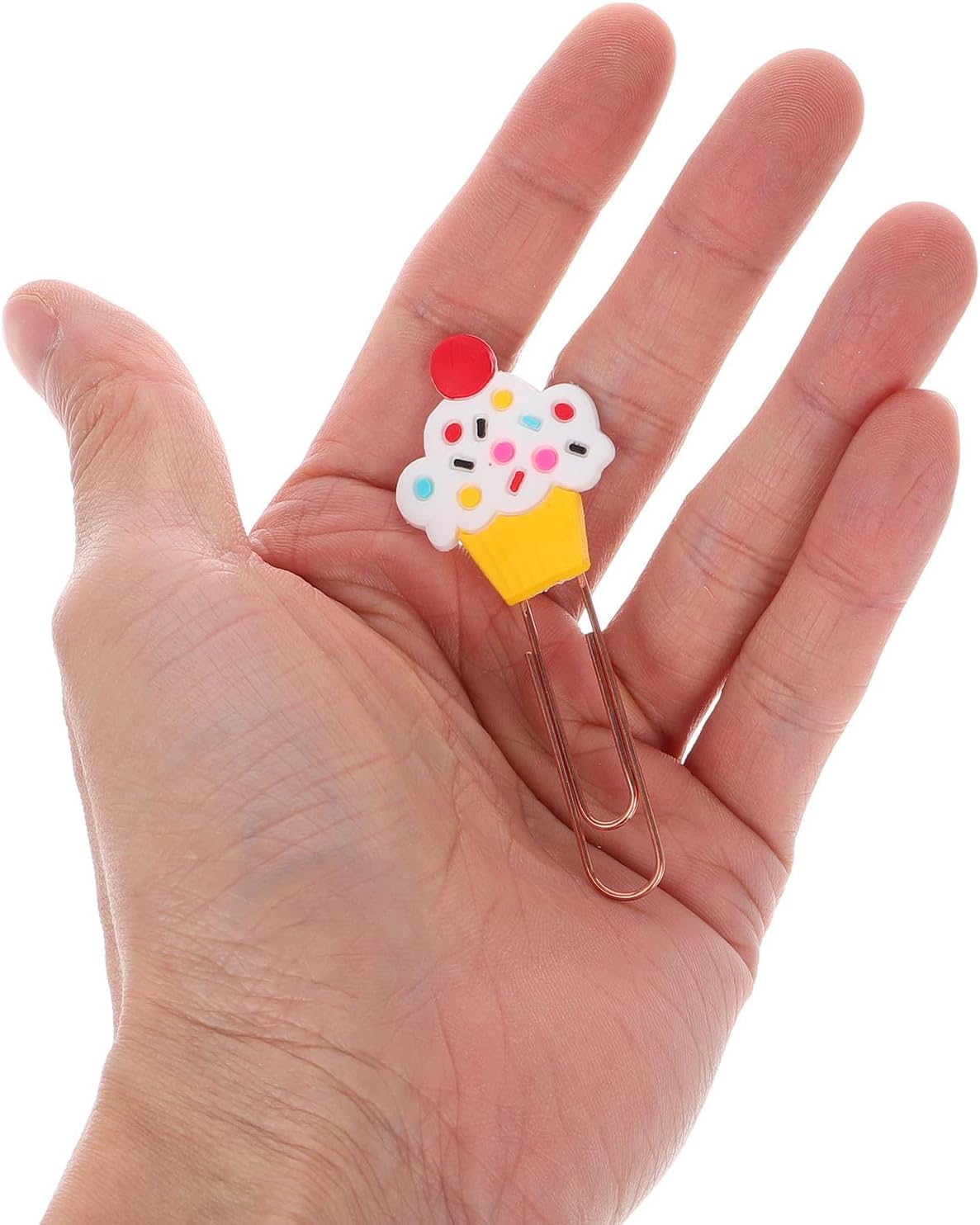 20 Piece Cake Shaped Metal Paper Clips for Office and Study image 3