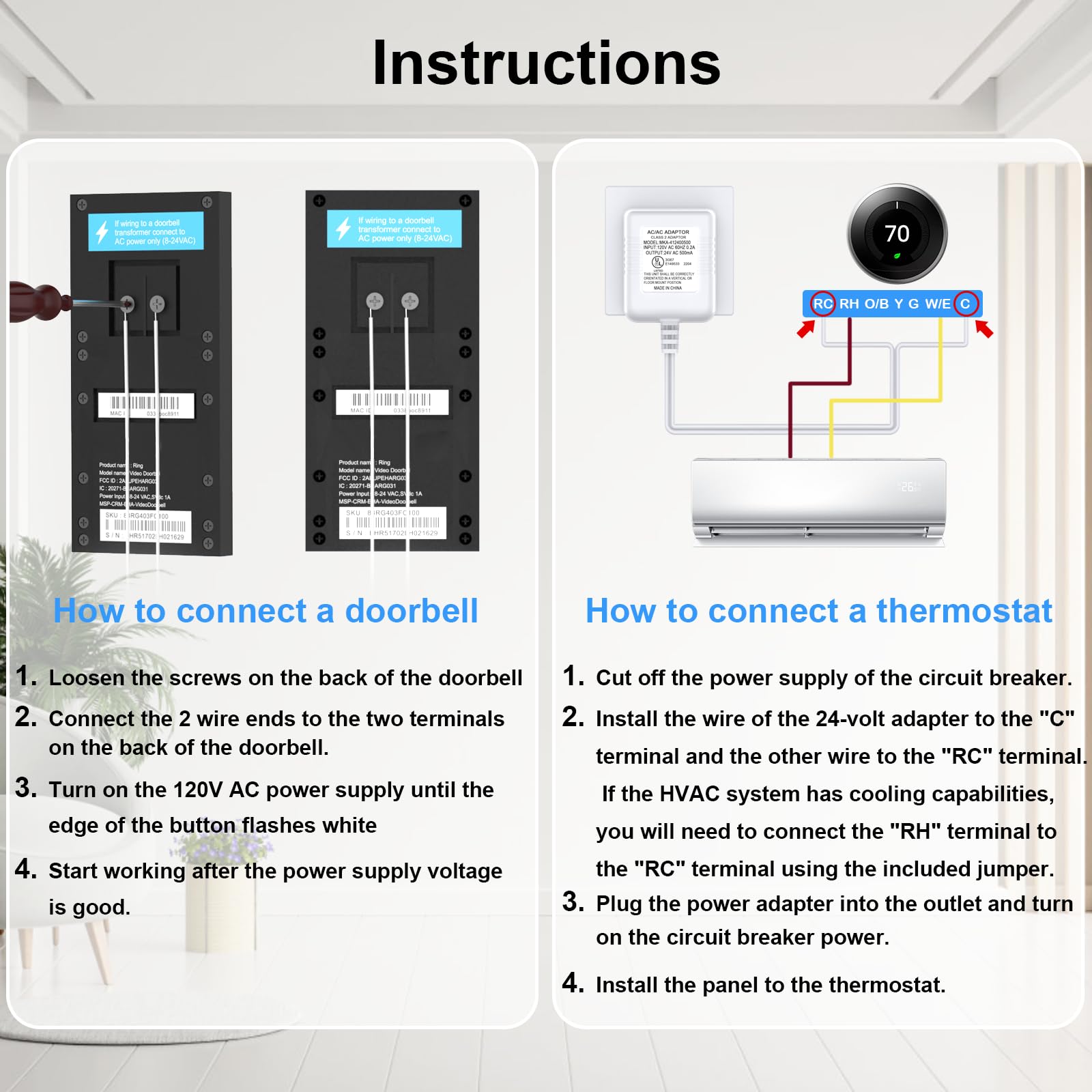 Power Adapter Nest Thermostat Only Wires Nest Power Connector