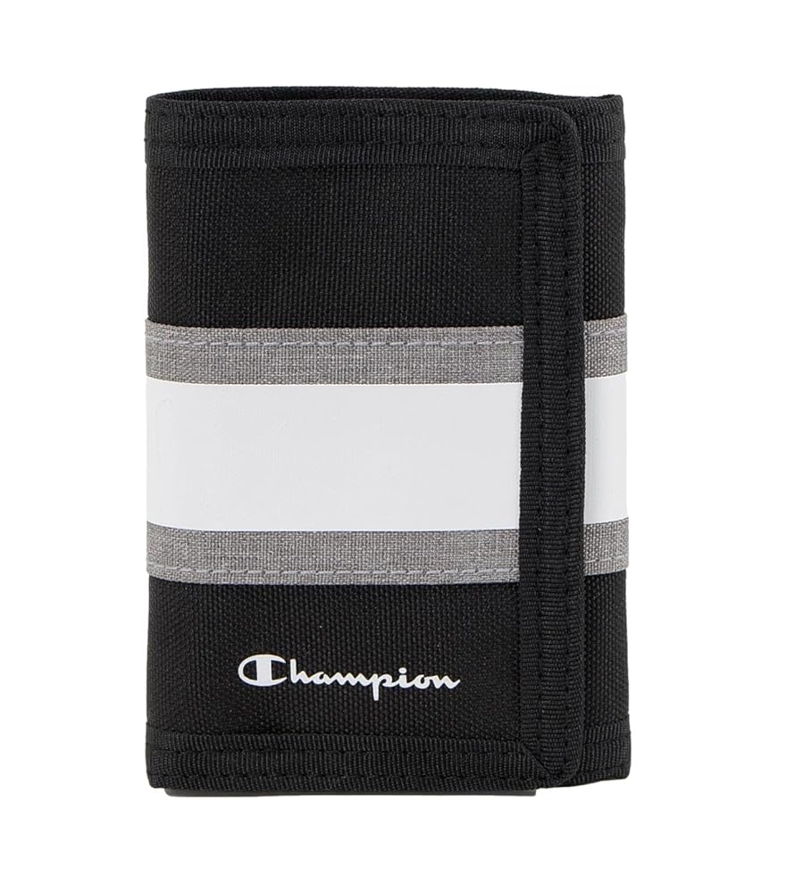 Champion Pivot Trifold Wallet Black/White One Size : Amazon