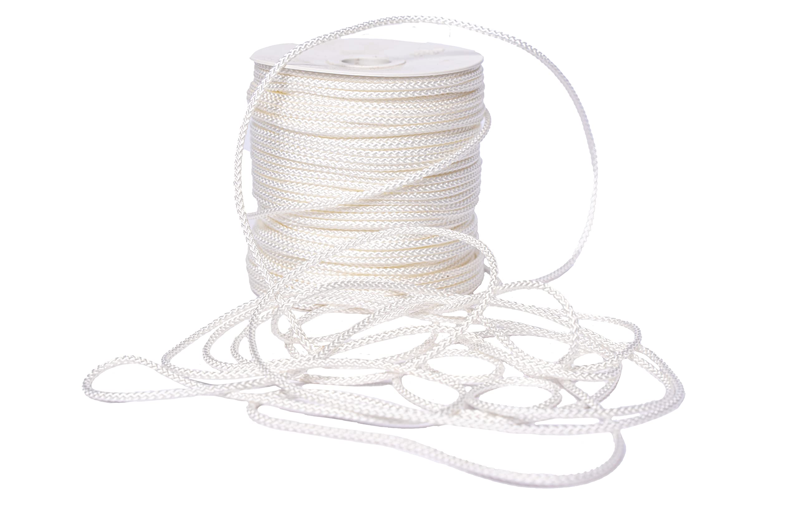 Corde multifonction en polyester haute ténacité blanche 3 x 100 m mm, Antique Corderia Marra, stabilisé aux rayons U.V. résistant aux intempéries et aux intempéries