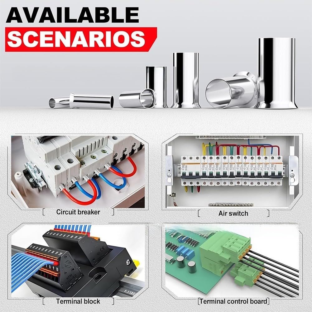 Kit 168 para puntas Cobre Estañado Aisladas para cable Kit