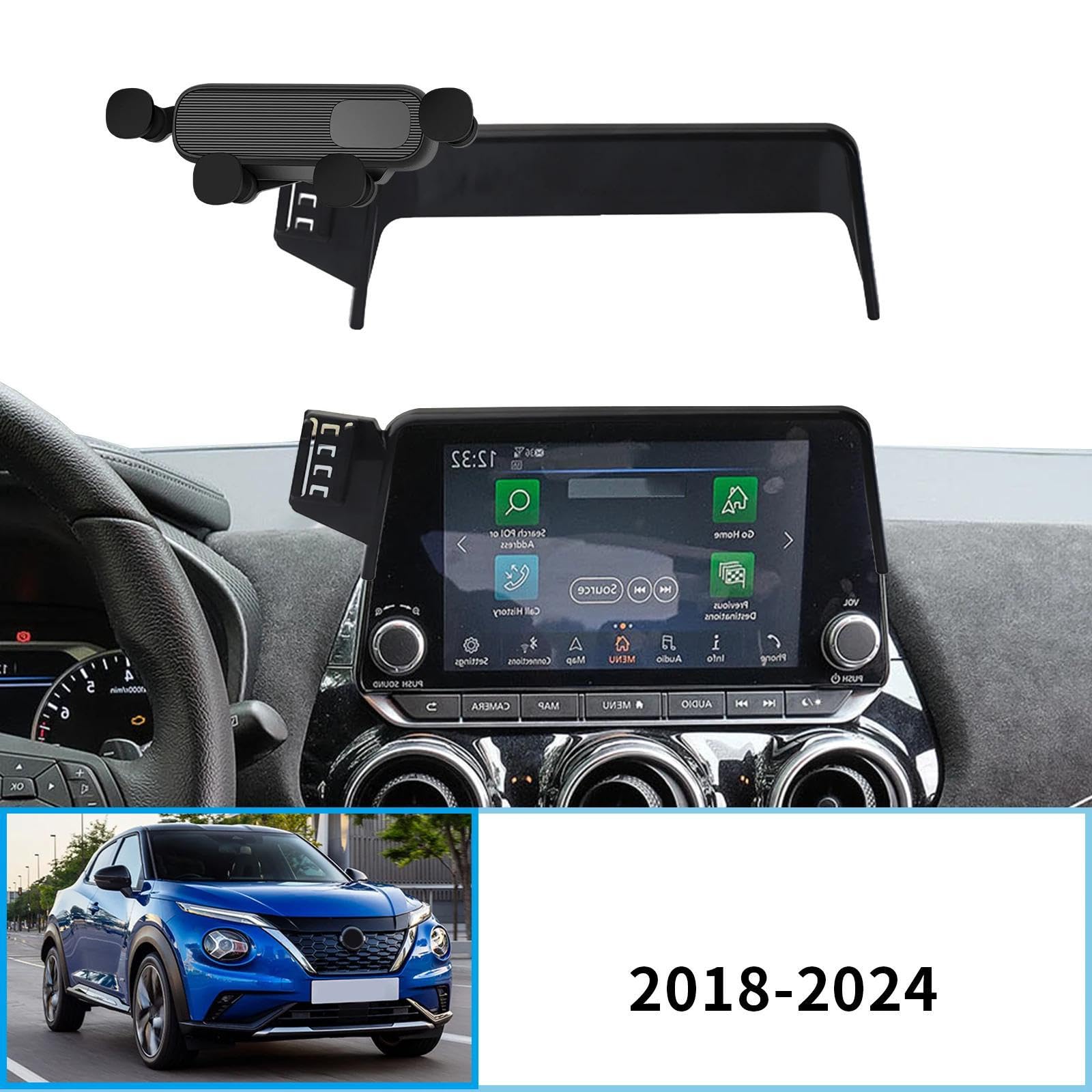 Uchwyt Samochodowy na Telefon dla Nissan Juke F16 2018-2024, uchwyt samochodowy na telefon komórkowy, stojak na nawigację GPS (podstawa i uchwyt 1)