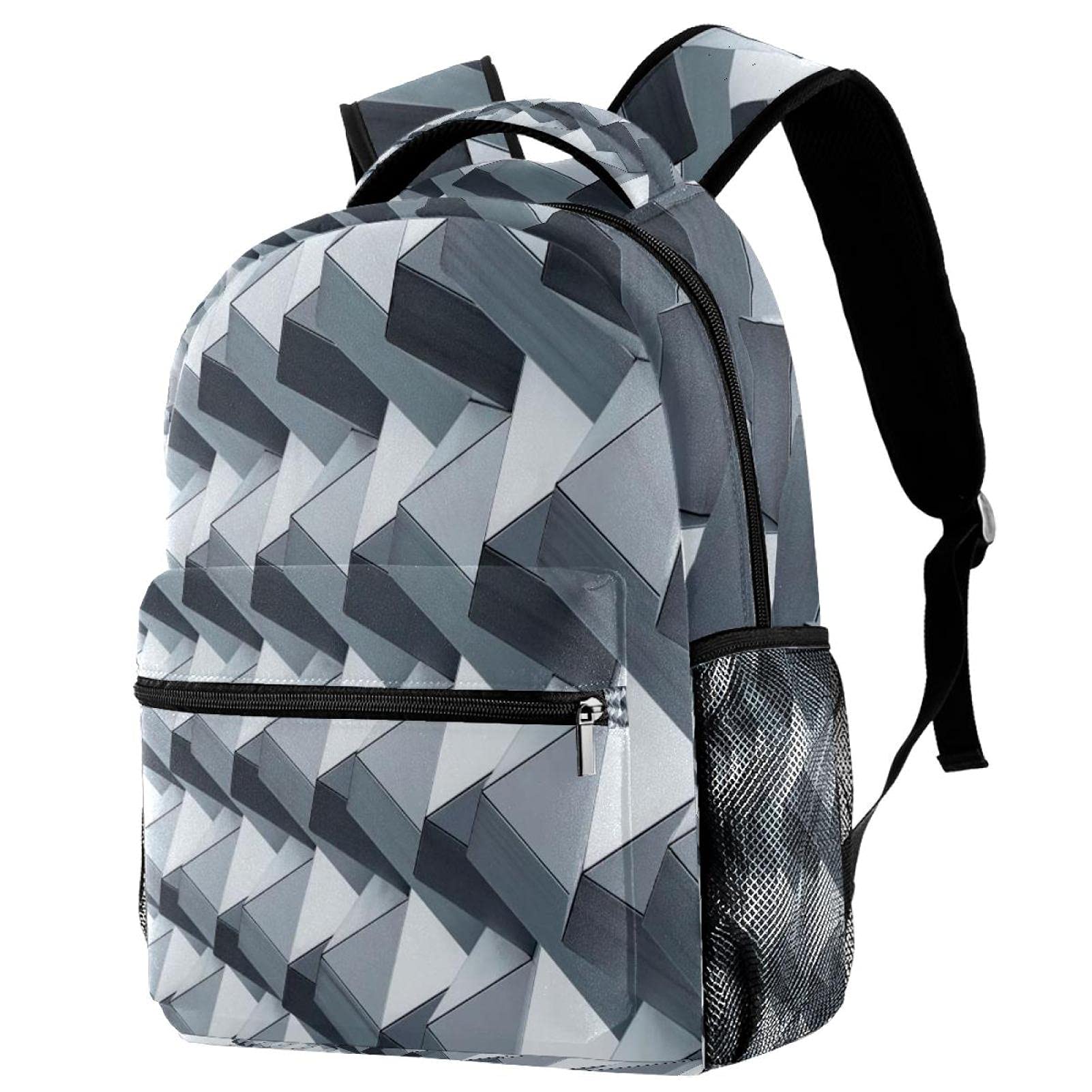 Sac à dos de voyage gris pour enfants avec compartiment gourde