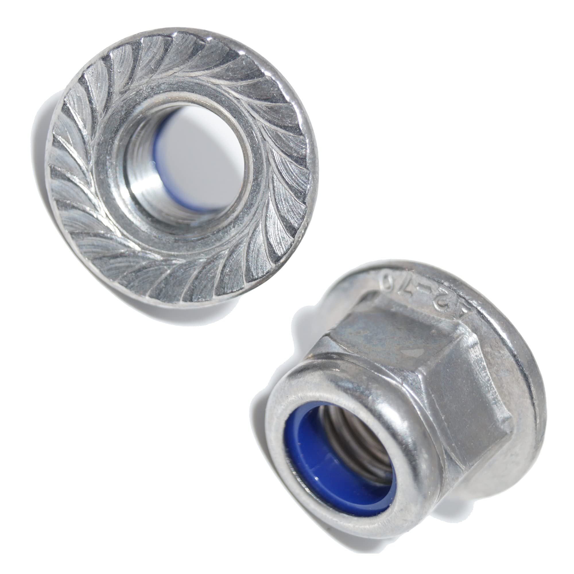 Gleitmo - Tuercas de brida M12, 20 unidades, autofijantes, con dentado de bloqueo DIN 6926, acero inoxidable A2, tuercas hexagonales V2A, tuercas de seguridad A2