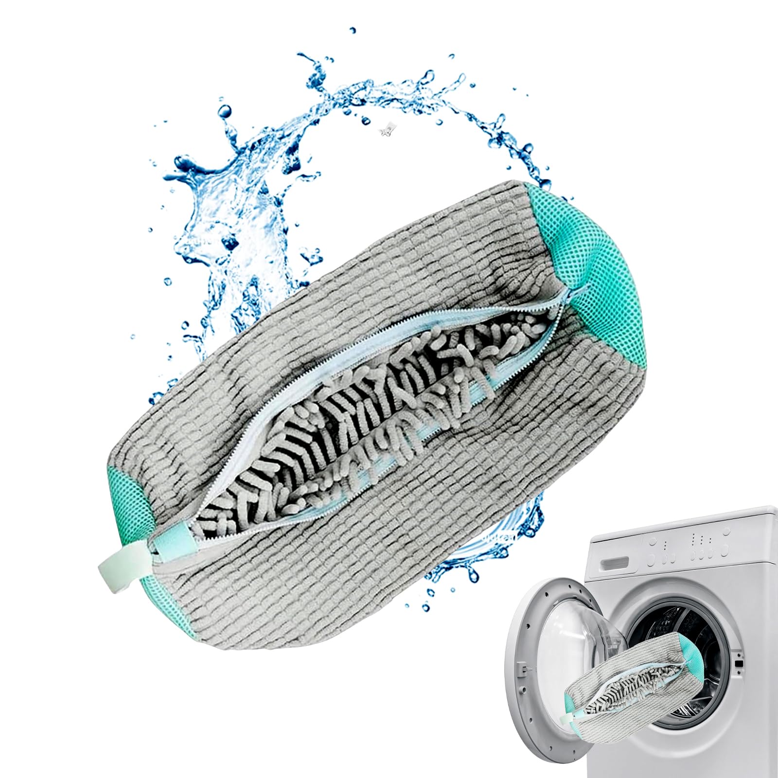 Sac De Lavage Pour Chaussures En Machine à Laver Nettoyage à 360°Absorbe Les