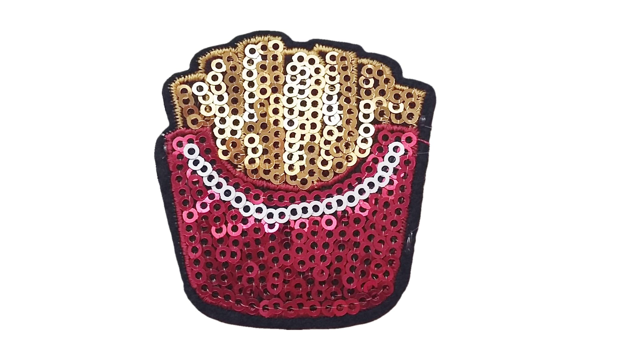 Decorazioni Brillanti Per Vestiti Fai Da Te INFUNLY 4 Toppe Con Paillettes A Forma Di Ciliegia, Grandi Toppe Termoadesive Da Applicare Con Ferro Decorazioni Per Vestiti Fai Da Te