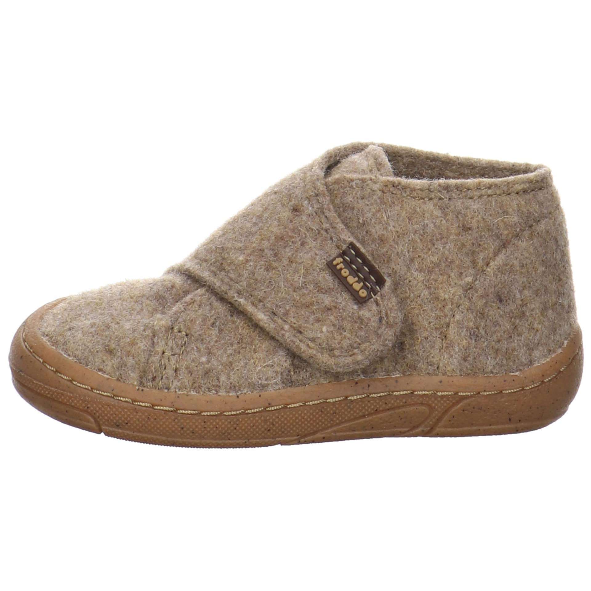 Froddo Jungen Hausschuhe Minni Wooly Barefoot Hausschuh Textil Kinderschuhe Uni Wooly Hausschuh Barfuß rot