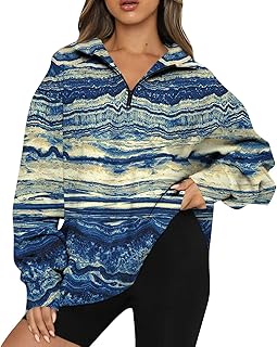 Halloween Costume for Womens 2023 Ladies Loose Plus Size Sweatshirts UK Floral Print Long Sleeve Sweatshirts Comfy Half Zip Shirts Women Fall Autumn Pullover Tops Casual Halloween Blouse Tops