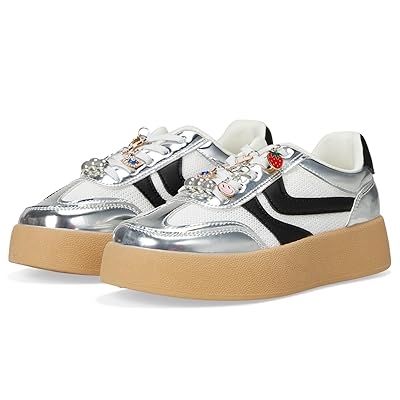Steve Madden Kids Jersey (Little Kid/Big Kid) Girls Shoes Silver