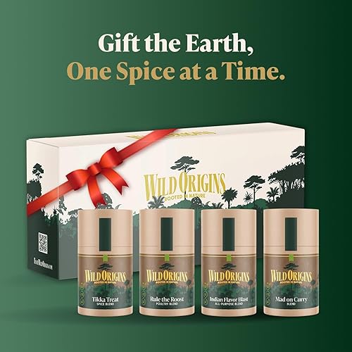 Miniatura 6 de Wild Origins Eco Spice Collection - Paquete de 4  Sin OMG  Mezclas de especias de primera calidad  Sabores auténticos audaces  Ingredientes