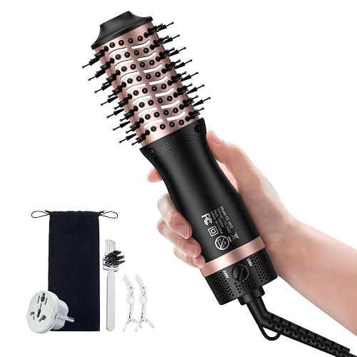 slopehill Mini Travel Dual Voltage Hair Dryer Brush