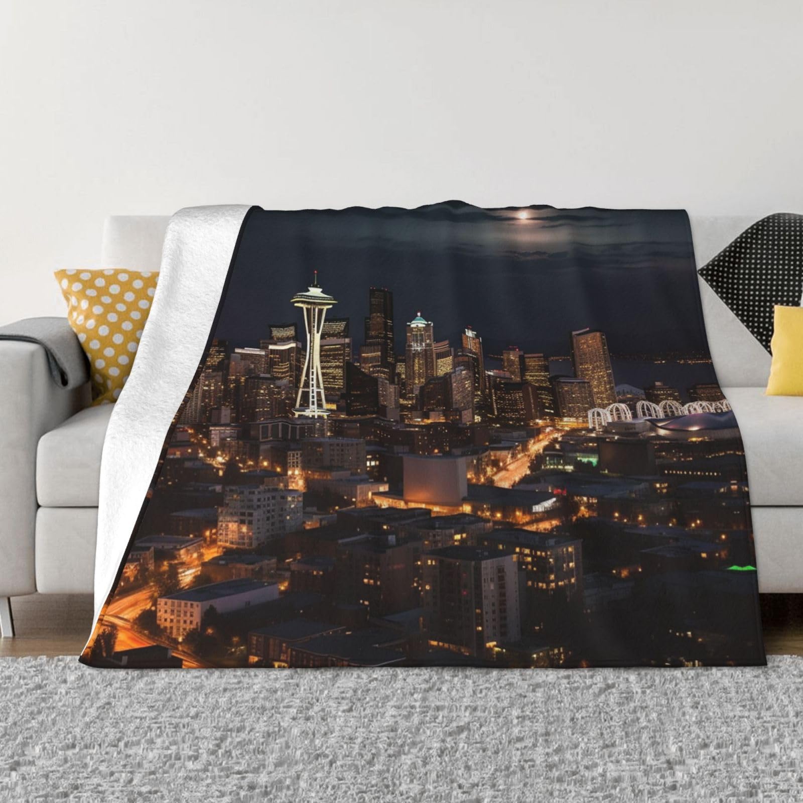 Couverture polaire Seattle pour des soirées cocooning chaleureuses sur votre canapé