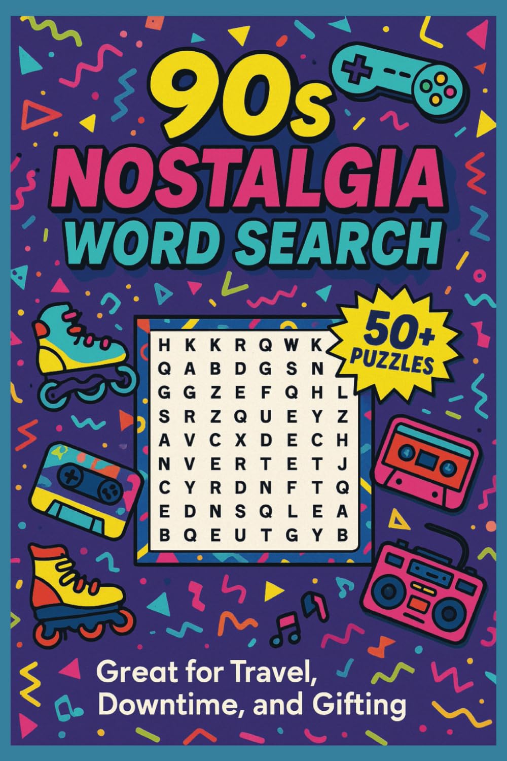 90s Nostalgia Word Search: Fun and Easy-to-Read Retro Puzzles Celebrating the 1990s