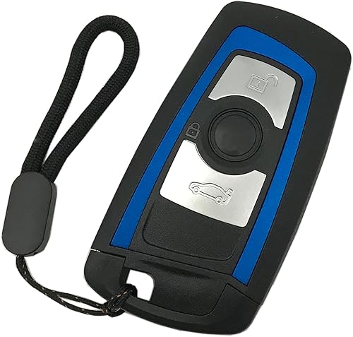 Funda para llavero inteligente con control remoto para BMW 1 3 5 7 Series 320i 525i X3 X4 X5 X6 Funda para llavero (azul) disponible en Yaxa Peru