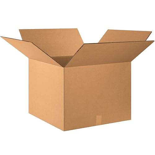 Caja Shipping Cajas de pared dobles, 22.0 x 22.0 x 16.0 in, Kraft, 10paquete
