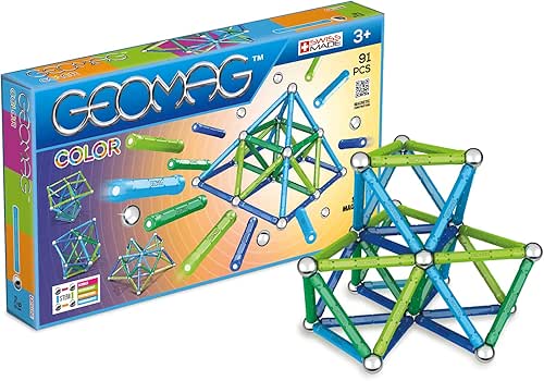 Geomag - Classic Color 91 Pièces - Jeu Construction Magnétique