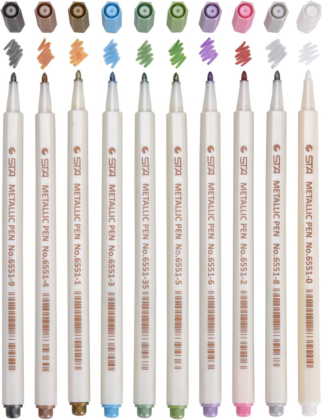 DealKits Neon Gelstifte Set - 10 Bunte Textilmarker Für Kreative Projekte