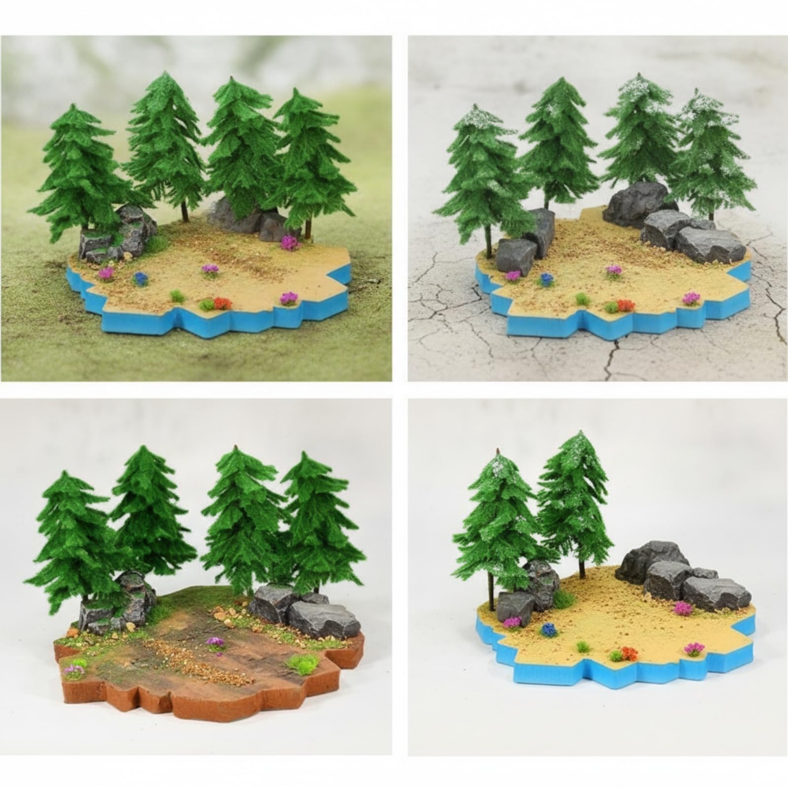FytStycale Kit Diorama Fai da Te Realistico Paesaggio in Miniatura Decorativo Modellismo per Hobbisti, Scena Foresta