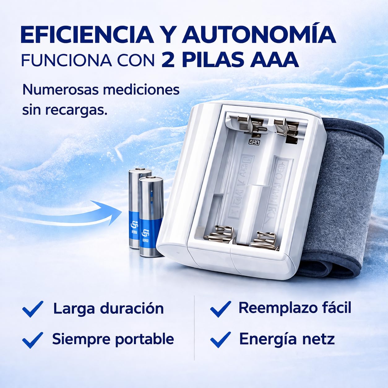 Tensiómetro de Muñeca Digital Automático - Medidor de Presión Arterial - Monitor de Ritmo Cardíaco - Medición Rápida y Precisa con Memoria de Datos - Compacto y Portátil - (No incluye pilas)