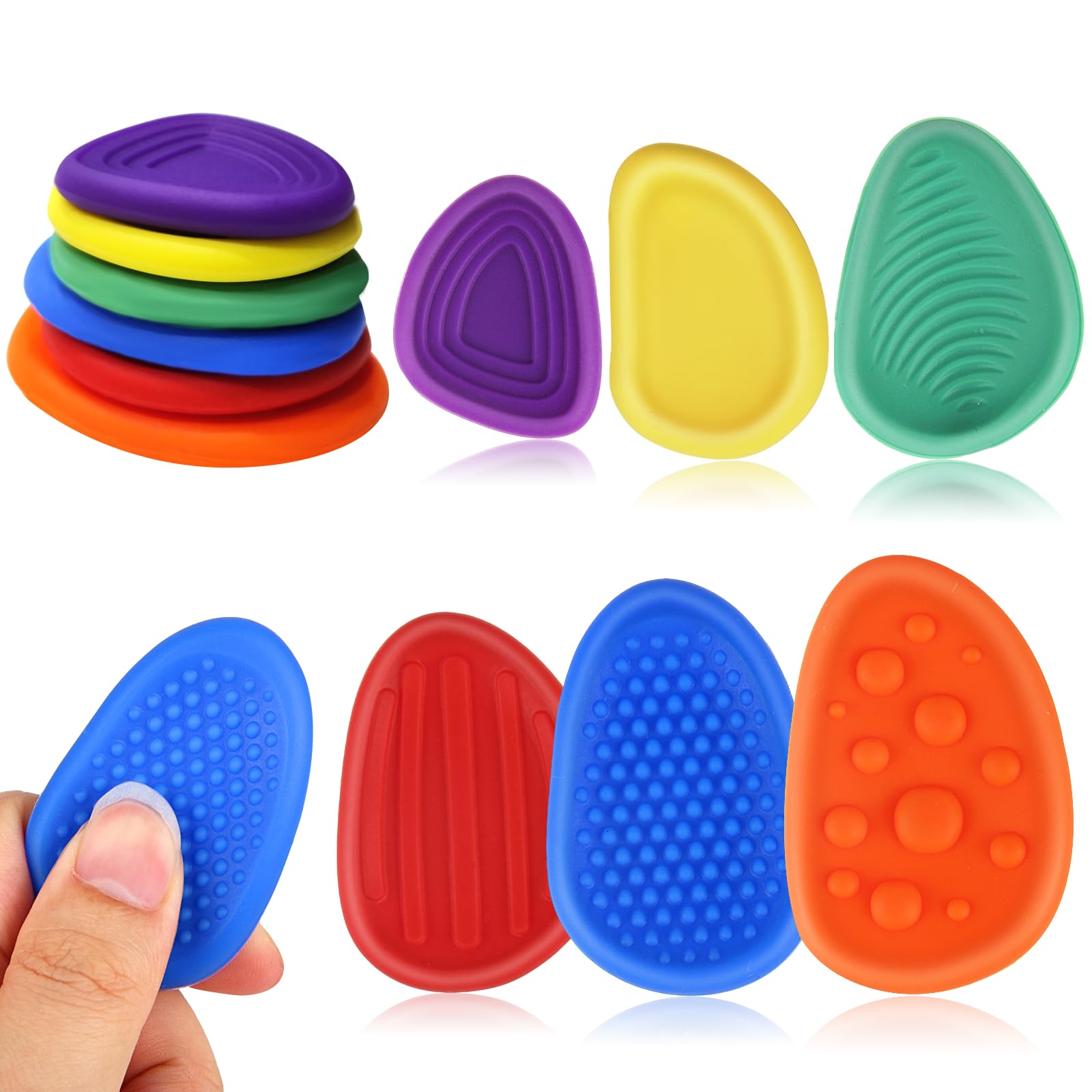 Juvuno 6 Pcs Sensory Stones