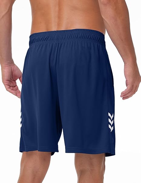 2026 Men's Running Shorts with Zip Pockets for Gym Sports