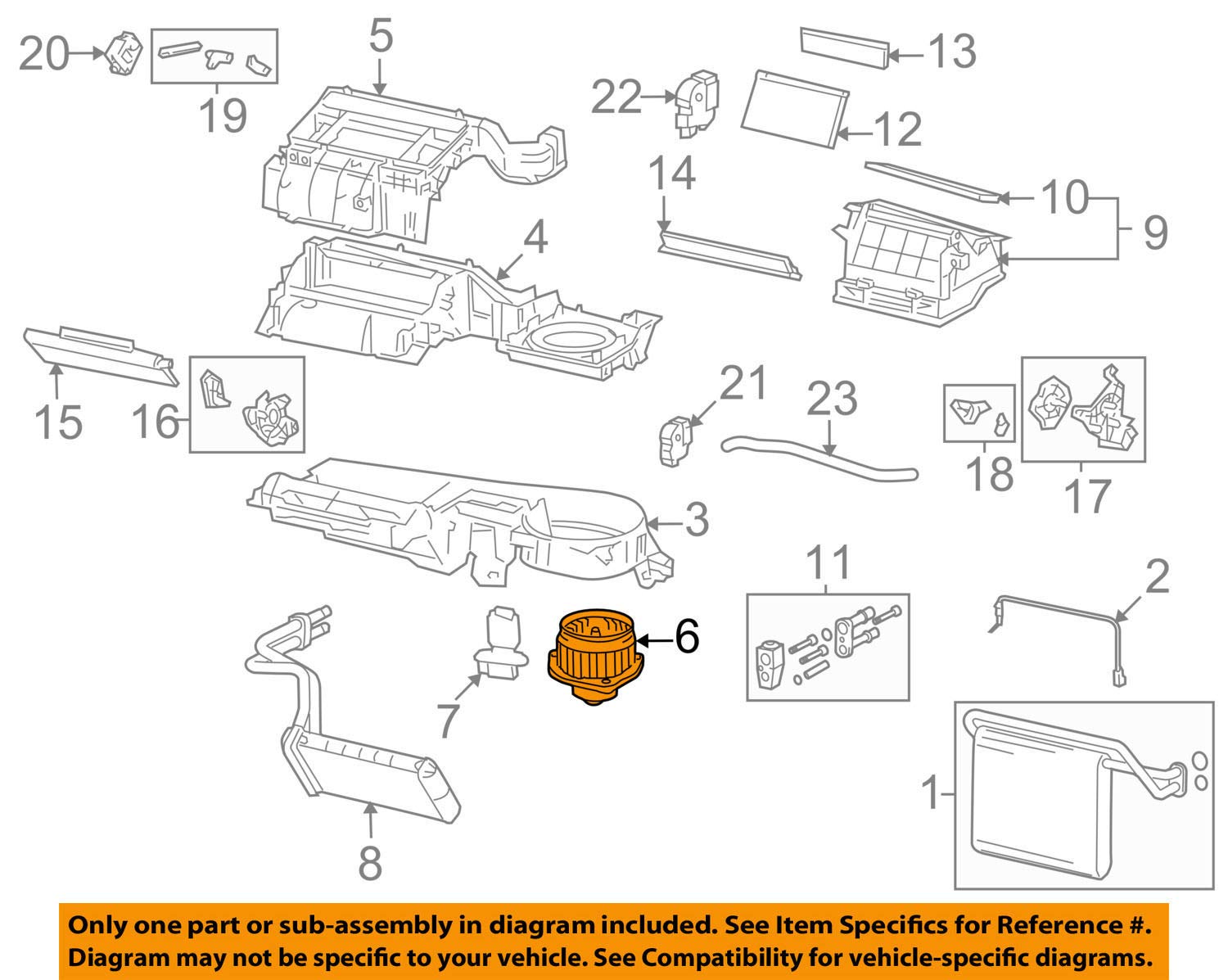Photo 1 of Genuine Toyota Parts - Motor Sub-Assy, Blow (87103-04044)