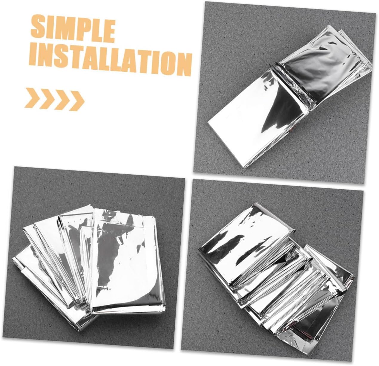 Yardwe 6pcs Reflective Plant Grow Film Durable Greenhouse Cover for Enhanced Growth Double-Sided Easy to Use for Emergency Plant Treatment