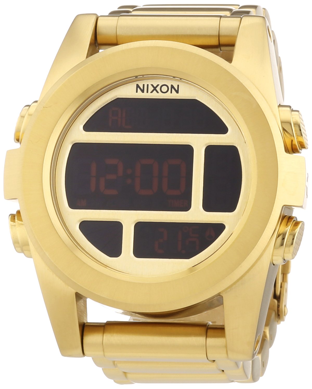 Nixon Mens Quartz Watch Unit Ss All Gold A360502 00 Desertcart