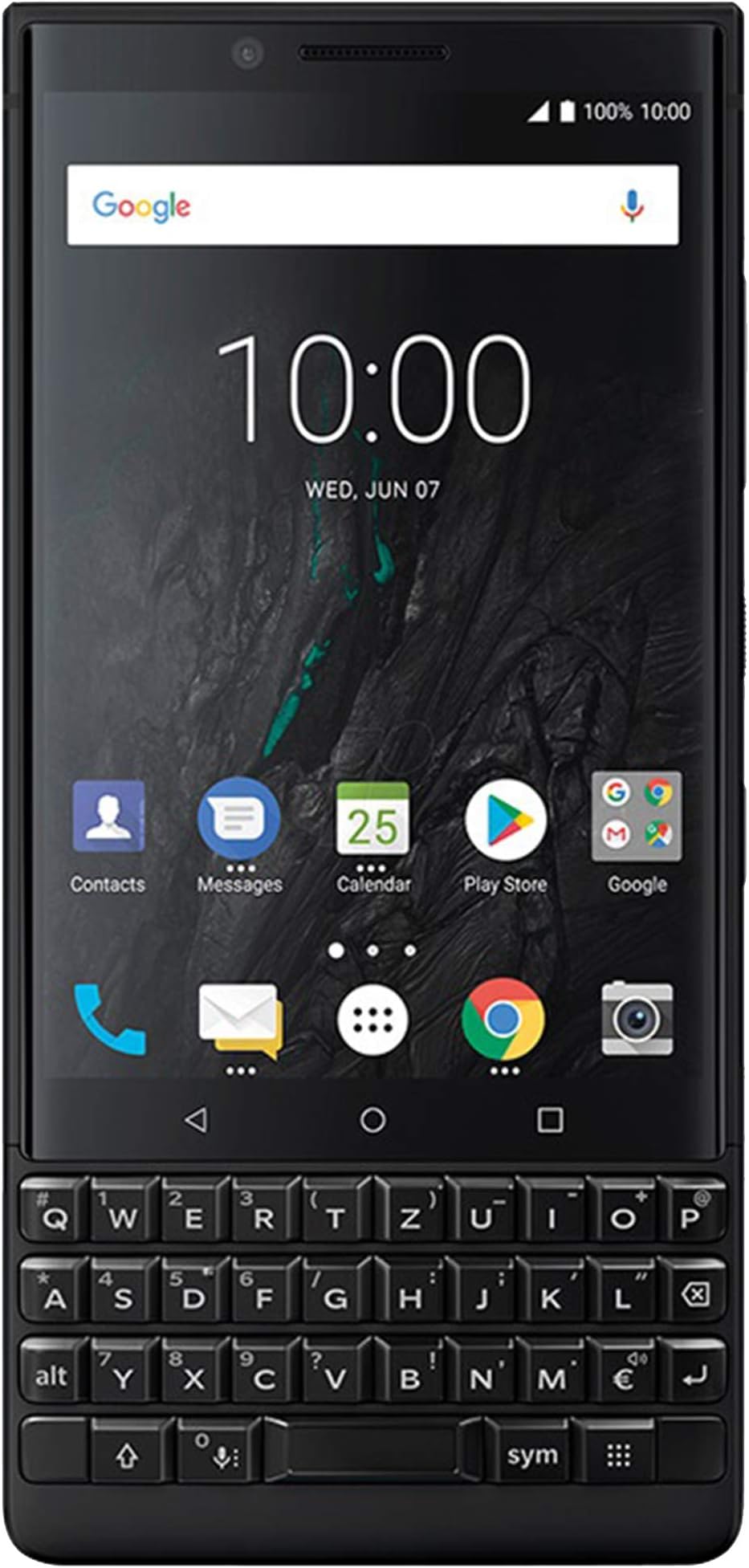 KEY2 128GB (Dual-SIM, BBF100-6, QWERTZ Keypad) Factory Unlocked SIM-Free 4G Smartphone (Black Edition) - International Version