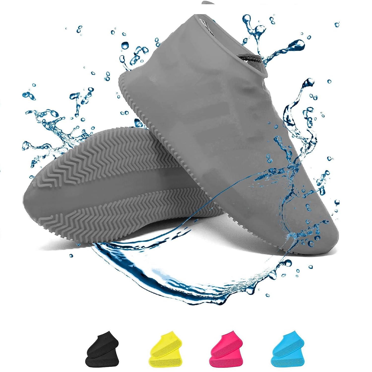 Navya Export Waterproof Shoe Covers - Shoe Covers for Rain, Non-Slip TPE Rubber Material Stronger than Silicone, Durable and Reusable Shoe Protectors Covers for Men, Women Indoor/Outdoor(Large Size) (B0C867M3FZ) Amazon Price History, Amazon Price Tracker