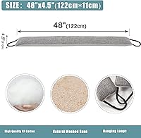 Vista 2 de Marwood Tope de Corriente de Aire Bajo la Puerta de 48 pulgadas, Bloqueador de Viento para Puerta y Ventana, Tope de Corriente de Aire Francés