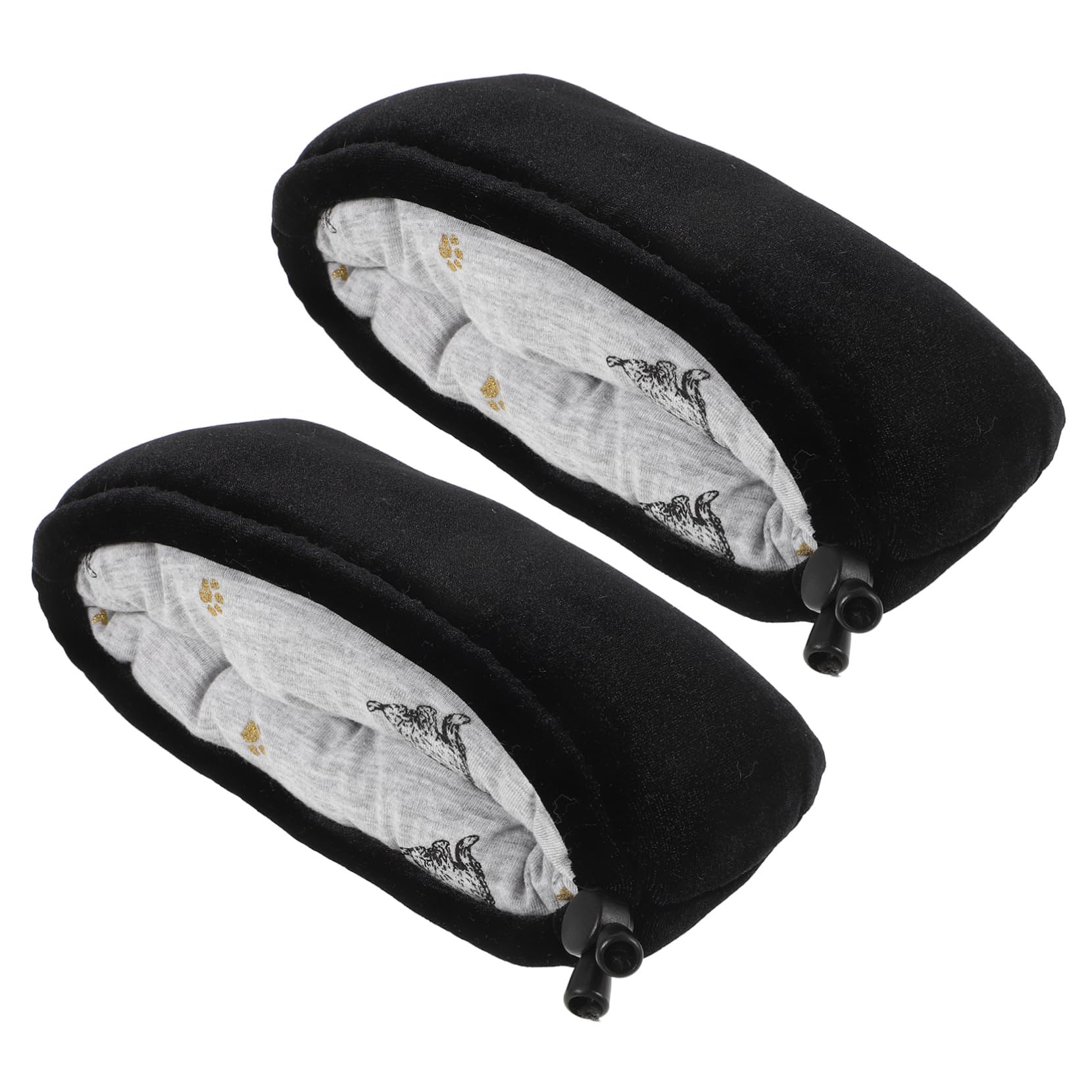 minkissy 5 Pares manga de la axila de muleta Cubierta para muletas Accesorios para muletas cojines para muletas almohadilla para las axilas resistente desgaste cubierta de la axila Black
