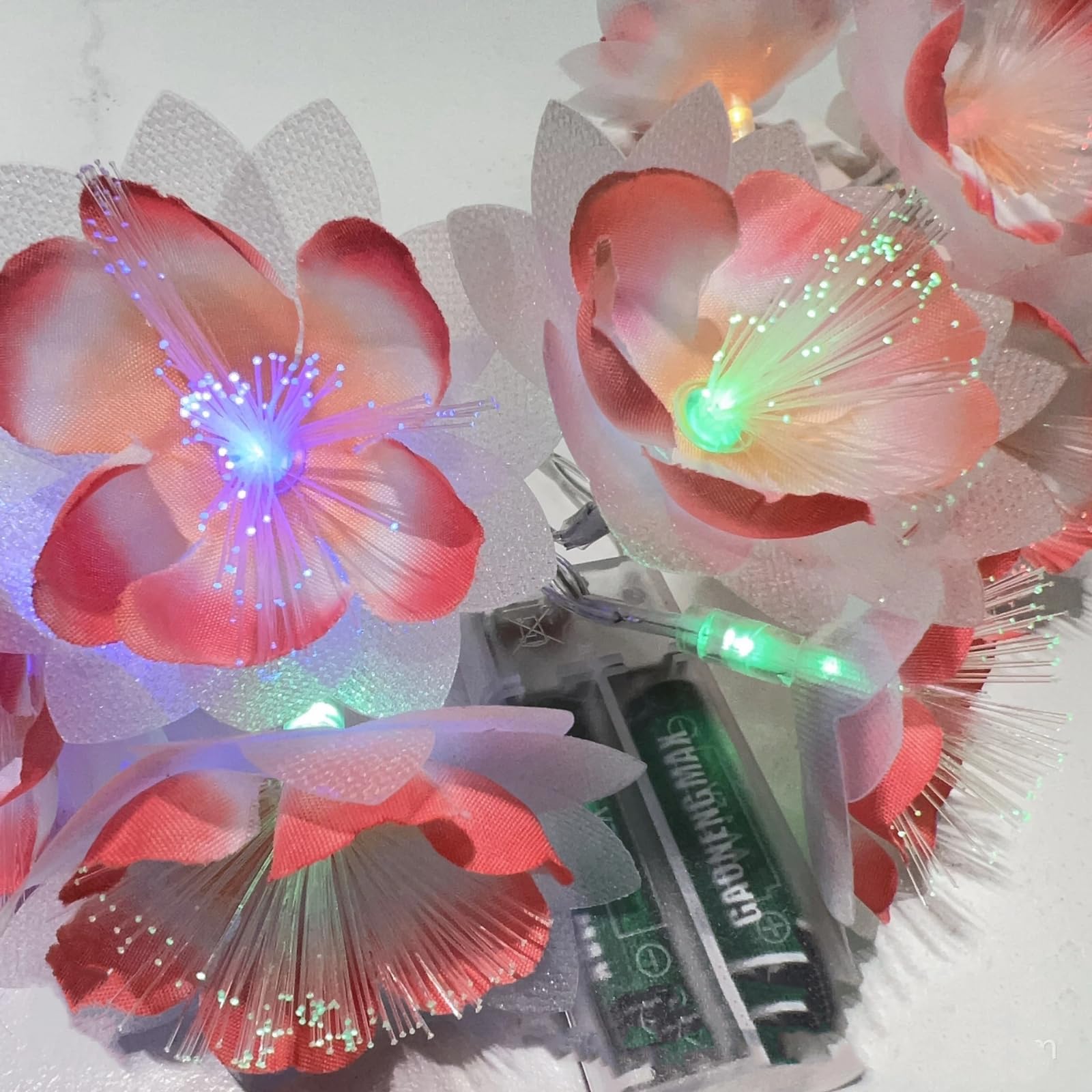 Iluminación LED de fibra óptica para decoración navideña e iluminación ambiental