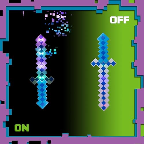 Miniatura 2 de Fun Central Espada de juguete de 8 bits con luz LED para niños