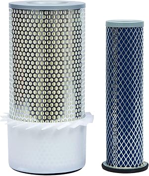 6598492 6598362 Air Filter Kit Replace 42222 42769 AF437K AF1966 | Compatible with Bobcat Loaders Excavators 641 741 7753 843 1213 S130 T140 1600 325 B300