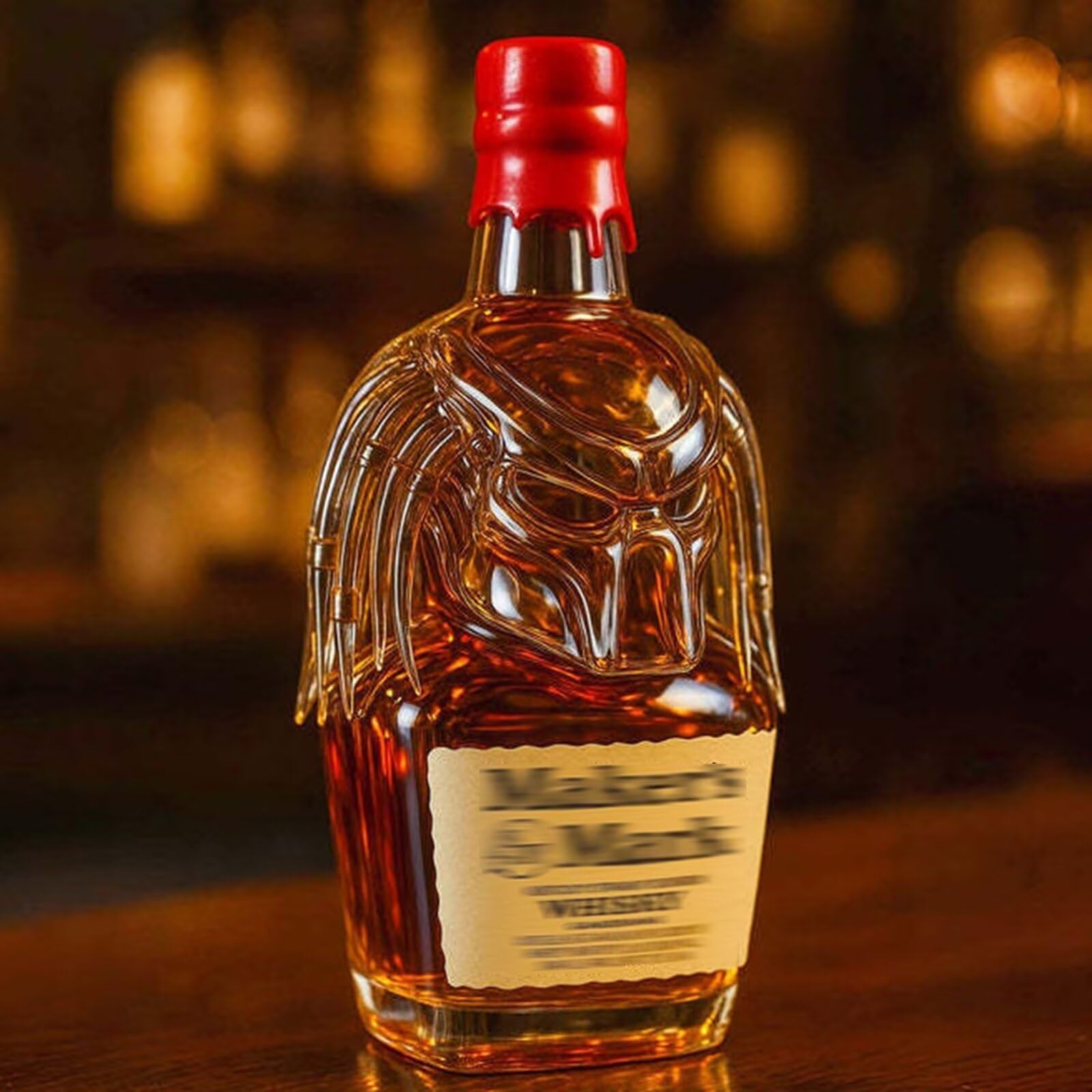 BCJMKDX Decanter, 300ML, 3D Whiskey Wine Bottle Predator's Shaped, Novelty Glass Decante(D)