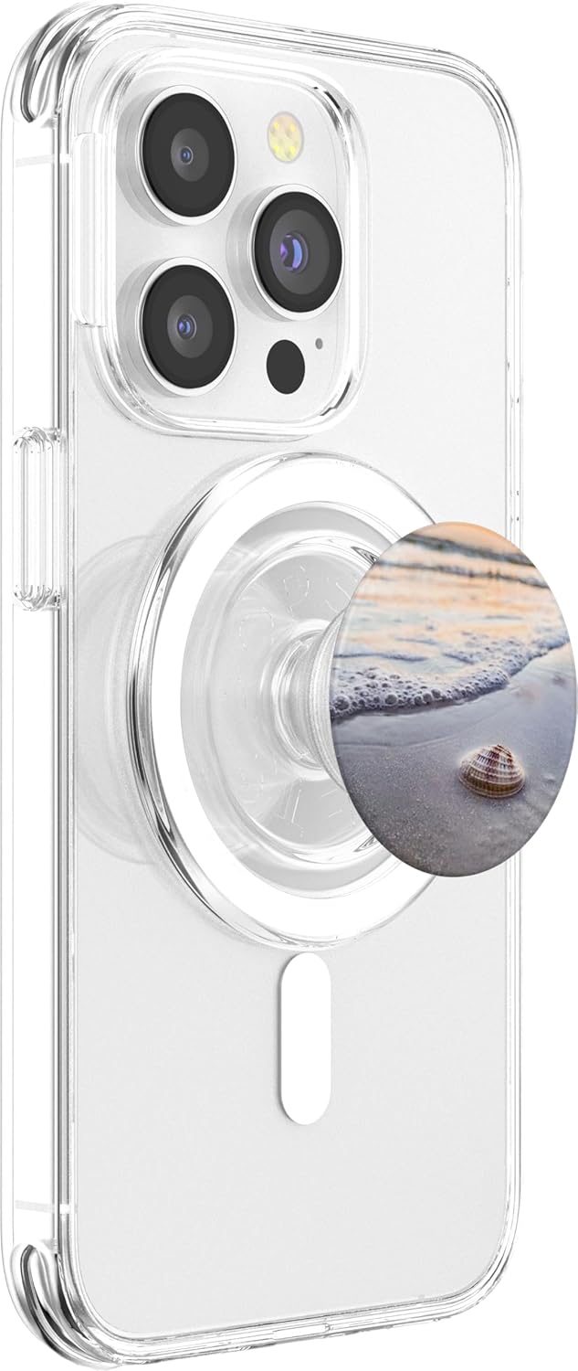 Seashell Ocean Sand PopSockets MagSafe PopGrip for iPhone