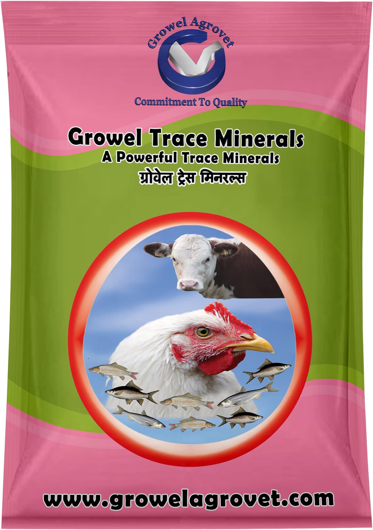 Trace Minerals- Powerful Trace Minerals for Aquaculture, Poultry, Cattle, Horses, Pigs, Goats, and Sheep -1 Kg.