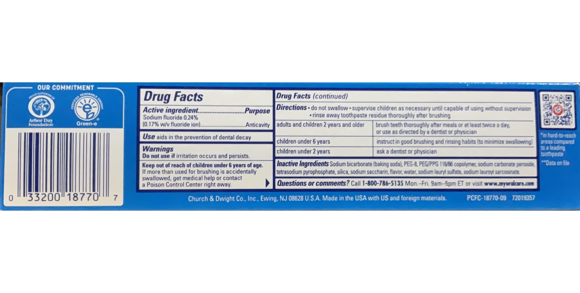 Arm & Hammer PeroxiCare Healthy Gums plaque Removal tooth paste 6 oz by Unknown