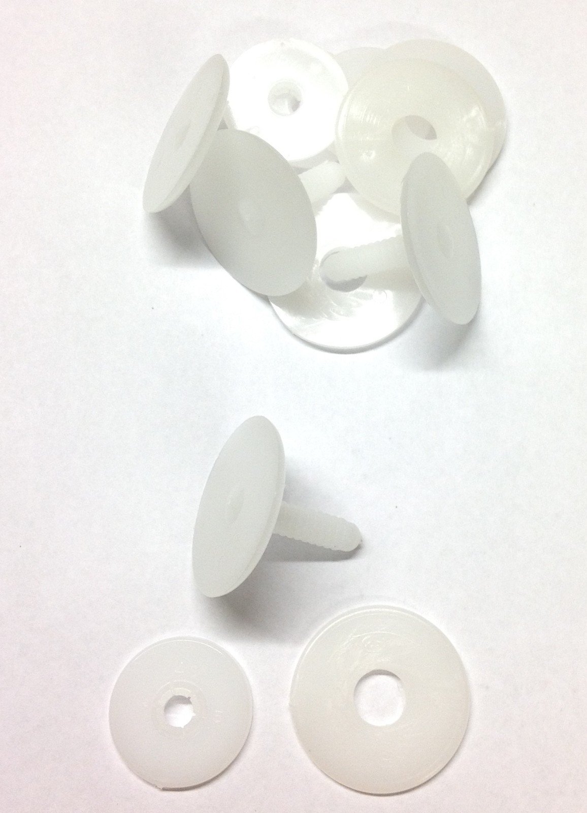 celloexpress Slim Animal Joints 30mm White - Teddy Bear & Soft Toy Making Limbs and Head Joints - Pack of 4