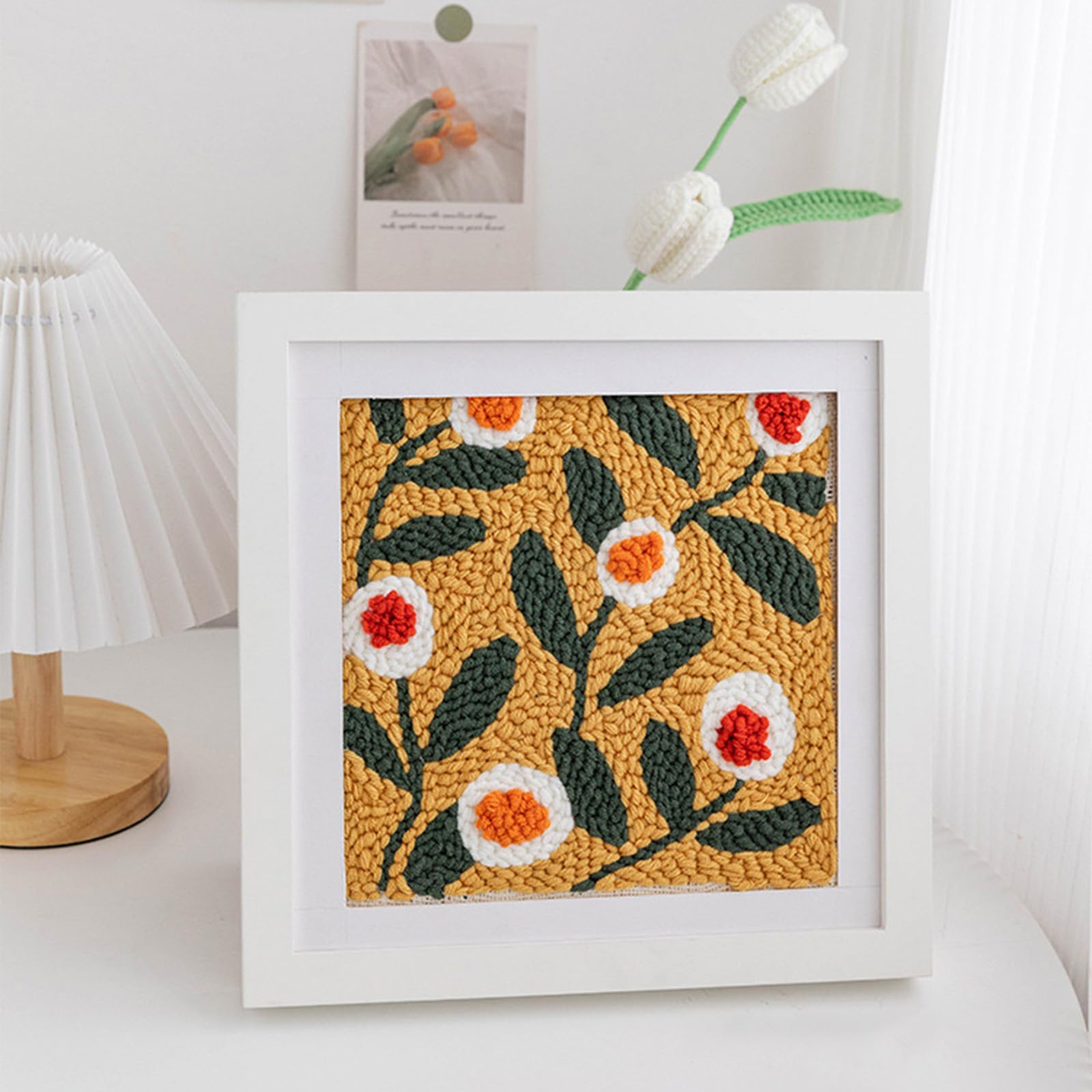 Generisch Punch Needle Set für Anfänger - einfache Handnähhen Werkzeug | Punchneedle Stickerei Set - für DIY Projekte, wie Teppich Decke Wohnaccessoires und Wohndekoration