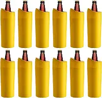 Porta Garrafa Térmico Camisinha Para Cerveja 1l Litrão 12pçs (AMARELO)