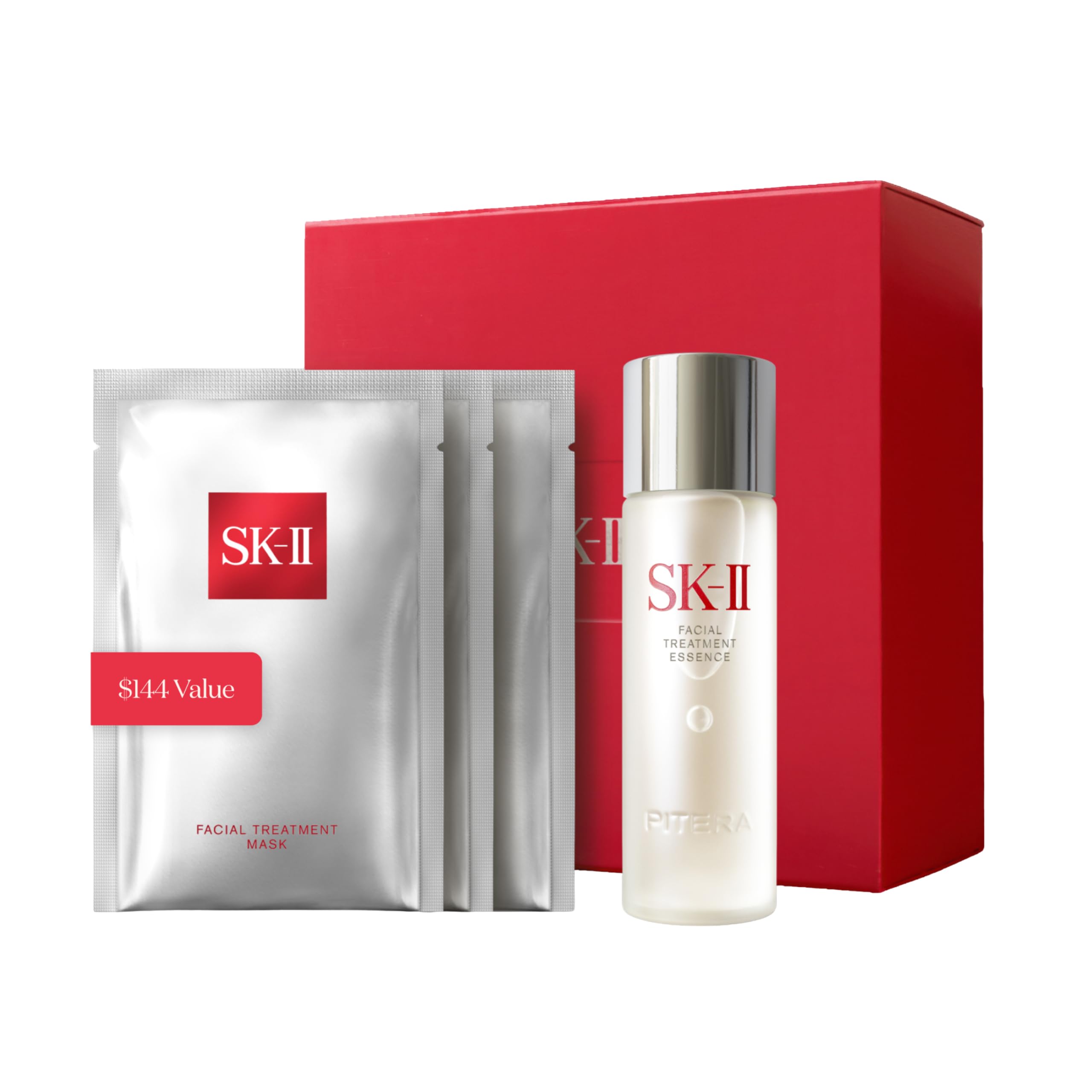 SK-II Glow Up Duo Anti-Aging Skincare Set with Facial Treatment Essence and 3 Face Masks