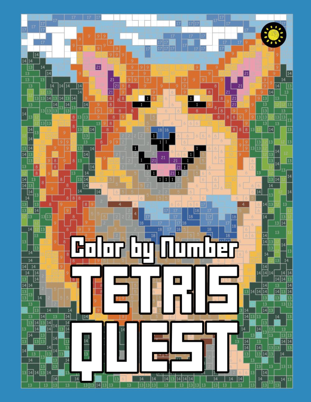 Tetris Quest Color By Number: Color Quest Activity Coloring Book for Adults Relaxation