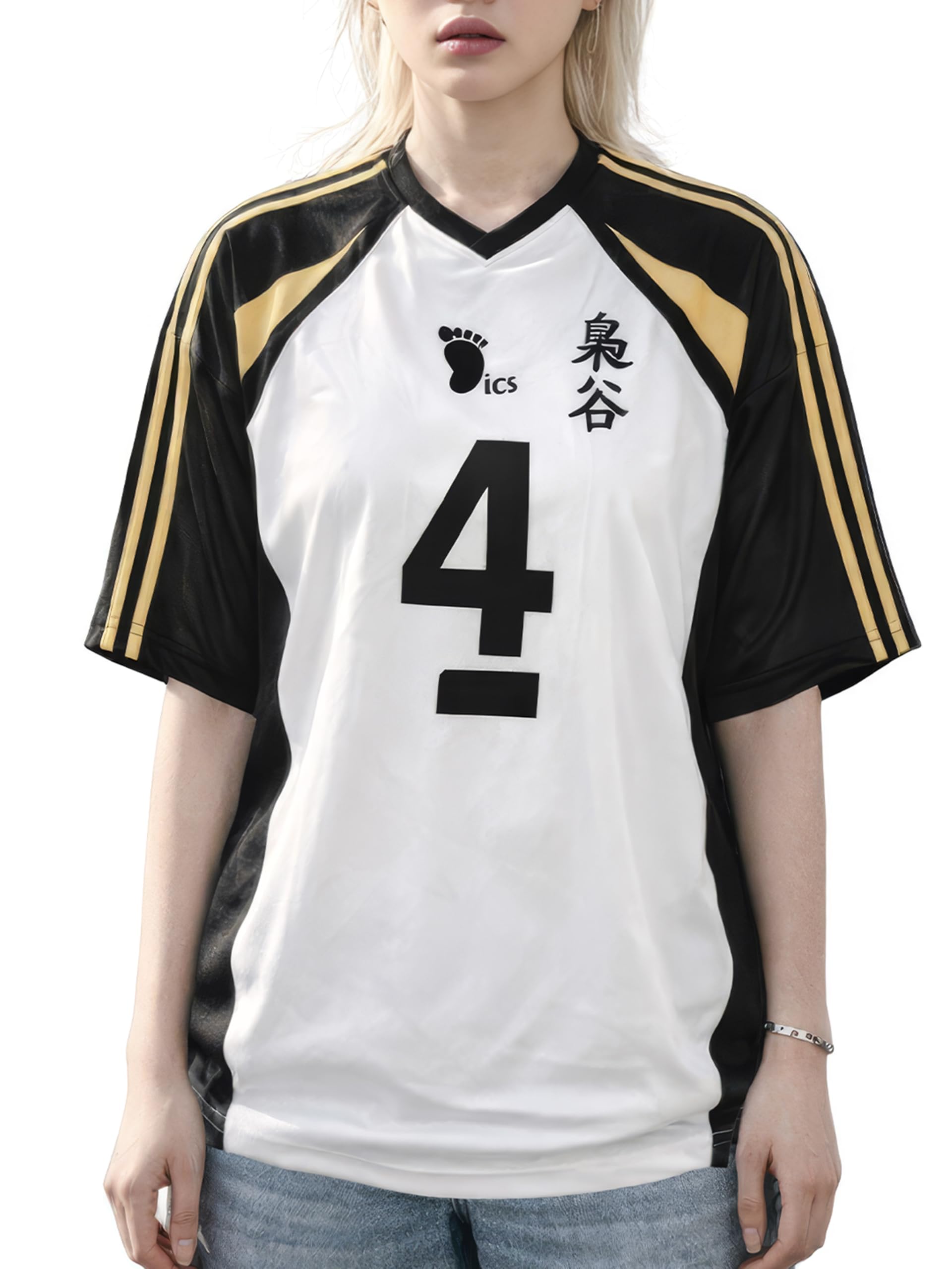 comicsense Unisex Anime Oversized Jersey T Shirts for Men and Women, Fukurodani #4 Printed Anime Jersey Tee-picture-52