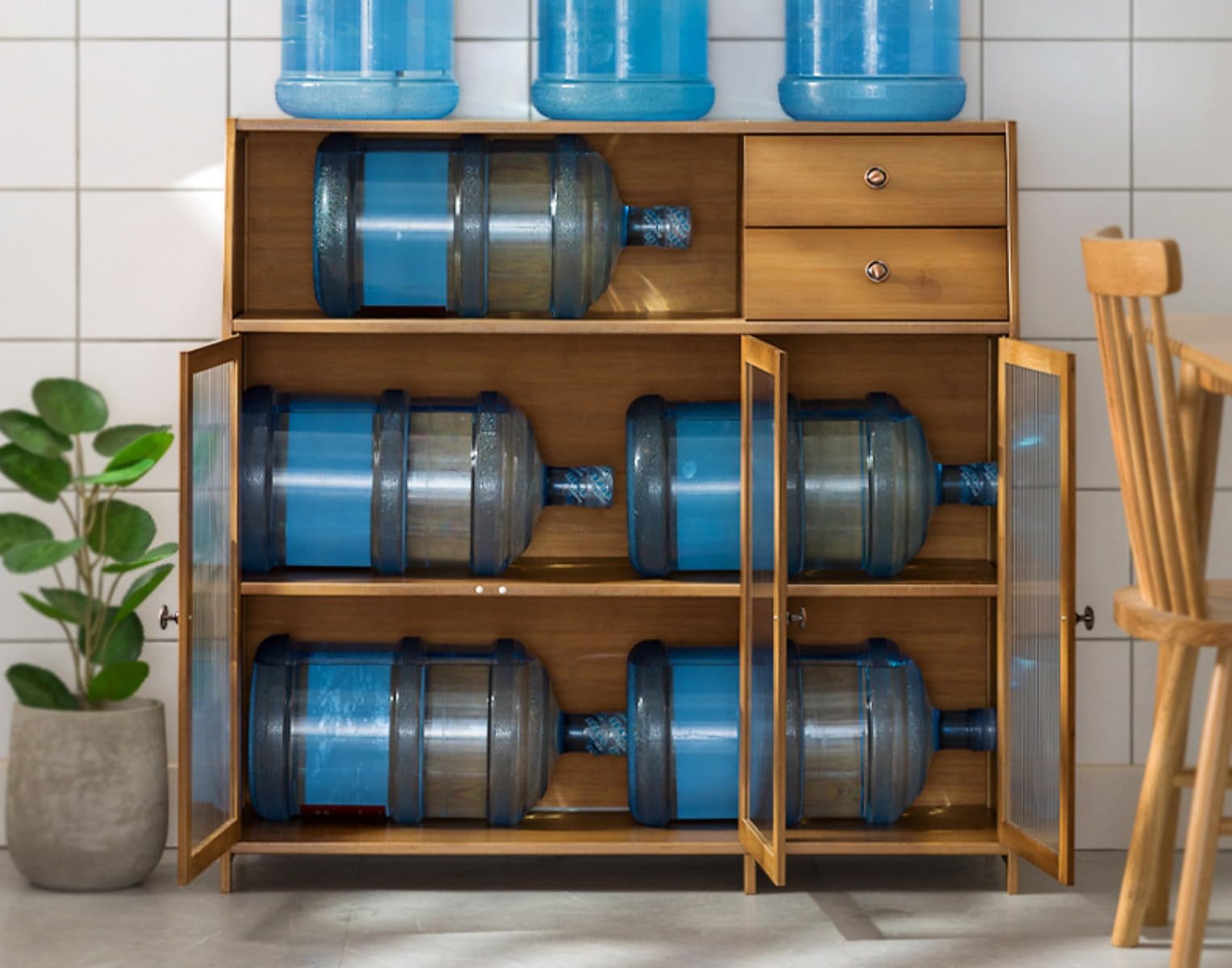 食器棚 収納棚 キッチンカウンター キッチンキャビネット 北欧風 簡単