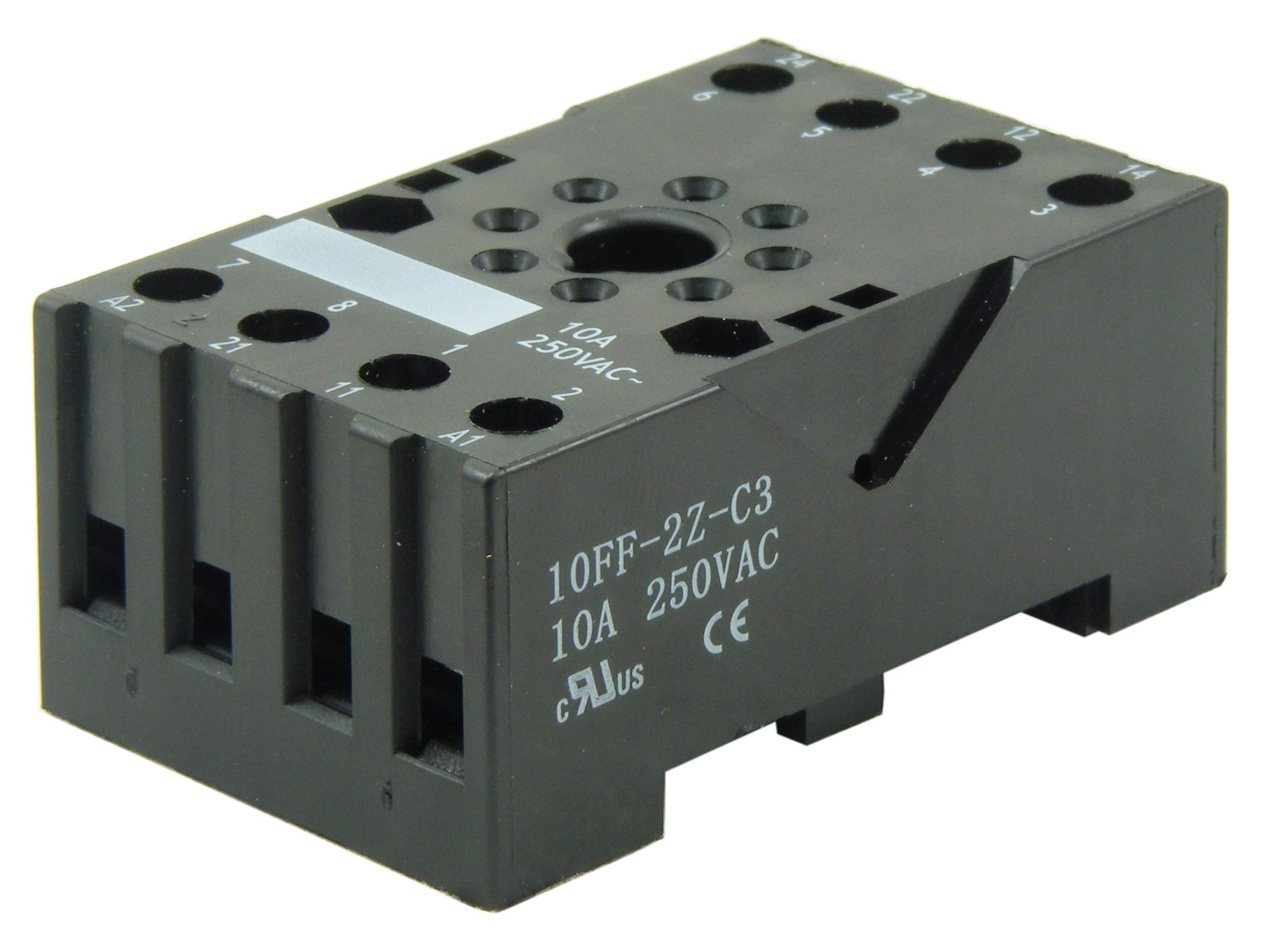 10FF-2Z-C3 | 10FF-2Z-C3 | HONGFA 8 PIN 2 POLE DIN MOUNT SOCKET