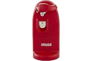 IMUSA USA Electric Can Opener: Effortless Opening with a Pop of Red