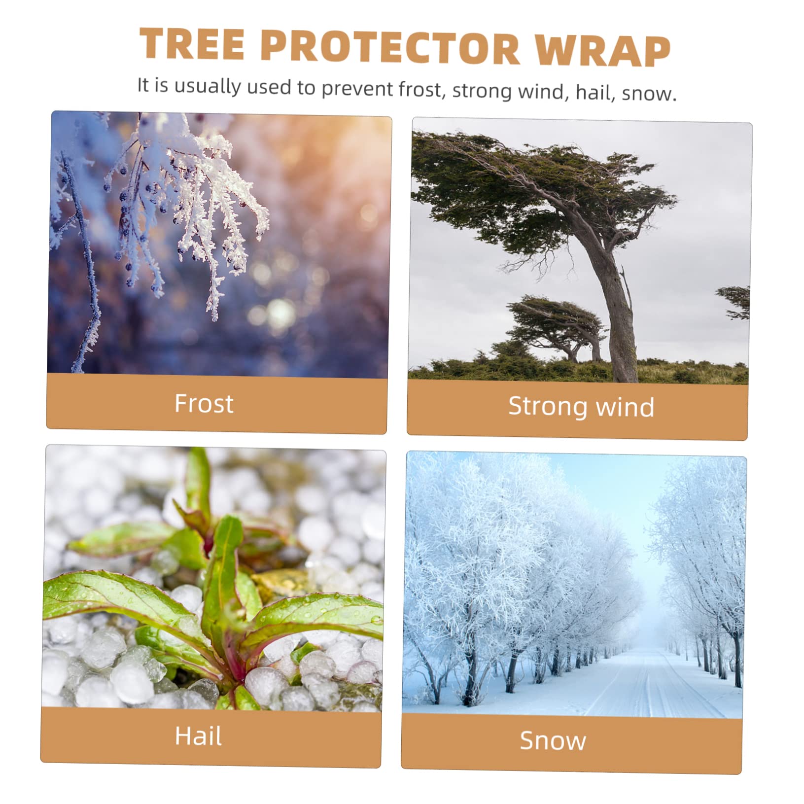 HANABASS 3 Avvolgimento Juta per Protezione Freddo Rivestimento Resistente per Piante in Protezione e Facile da