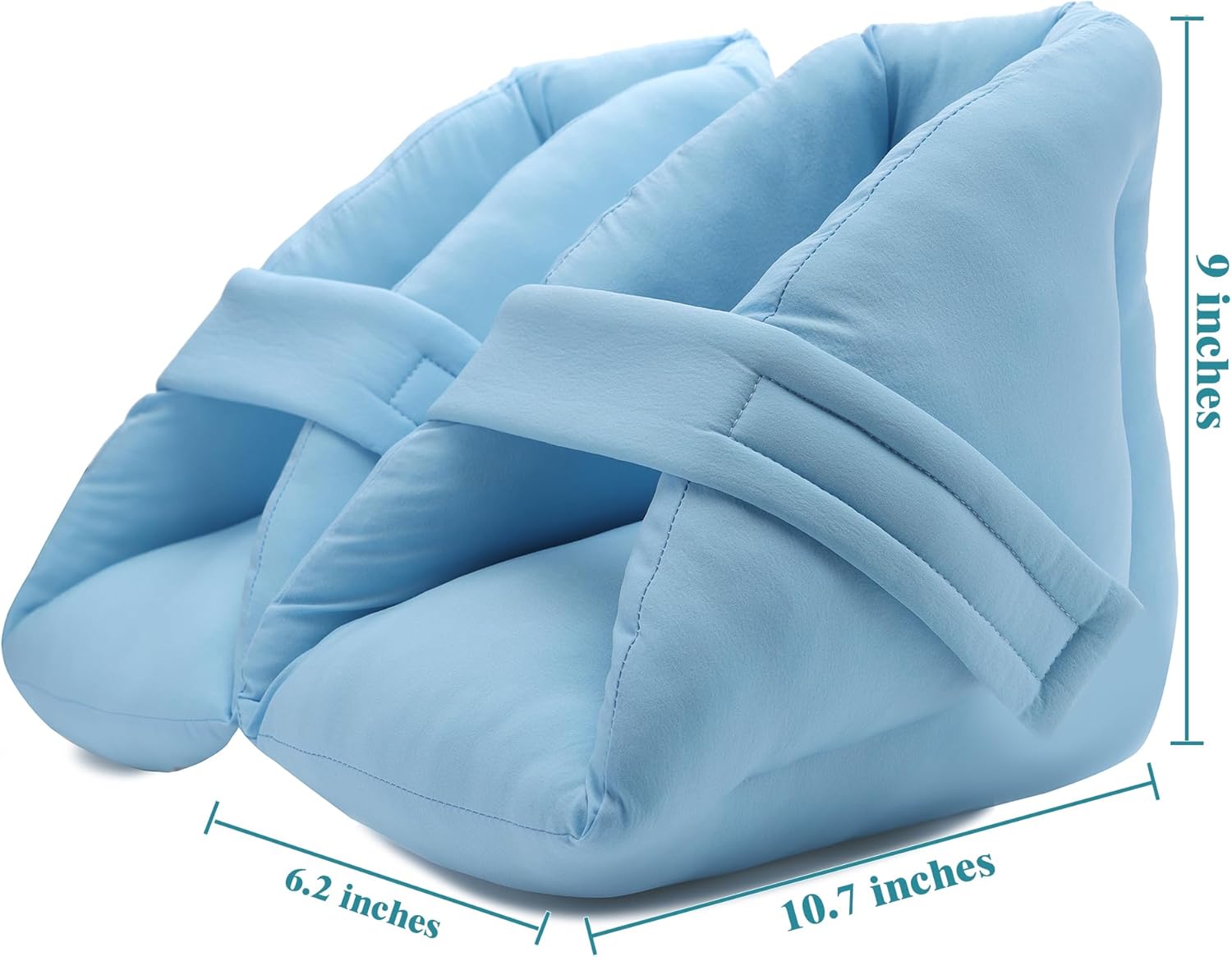 Heel Protectors for Pressure Sores, Cushioned Boots for Elderly, Diabetic, Bedridden Patients, Foot Injury Recovery, Pain Relief Heel Cushion Pillow Support for Bed Sores, Blisters, 1 Pair